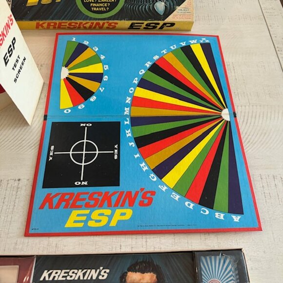 Rare, Vintage 1967 Milton Bradley Kreskin's ESP Game - Picture 3 of 11